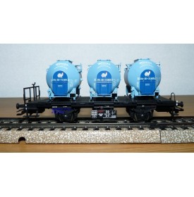 Märklin 48158  wagon plat conteneurs type Bt 10 KNORR Kikeriki  DB BO