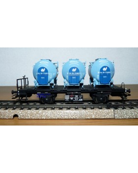 Märklin 48158  wagon plat conteneurs type Bt 10 KNORR Kikeriki  DB BO