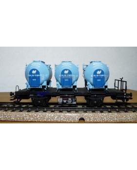 Märklin 48158  wagon plat conteneurs type Bt 10 KNORR Kikeriki  DB BO