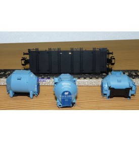 Märklin 48158  wagon plat conteneurs type Bt 10 KNORR Kikeriki  DB BO