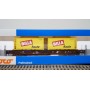 ROCO 47634, wagon poche type Sdgkkms chargé de 2 contenurs de 20 ' BILLA ÖBB Neuf BO