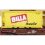 ROCO 47634, wagon poche type Sdgkkms chargé de 2 contenurs de 20 ' BILLA ÖBB Neuf BO