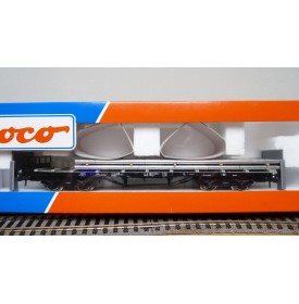 ROCO 47724, wagon plat à ran chers chargé de tuyaux d'aluminium DB Neuf  BO