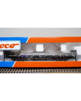 ROCO 47724, wagon plat à ran chers chargé de tuyaux d'aluminium DB Neuf  BO