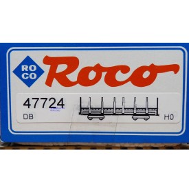 ROCO 47724, wagon plat à ranchers chargé de tuyaux d'aluminium DB Neuf  BO