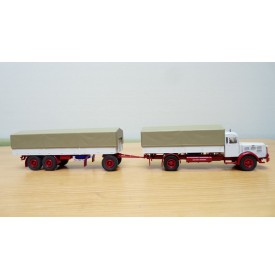 Brekina 86201 Camion et remorque FAUN L8L de 1955 Neuf BO 1/87
