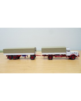 Brekina 86201 Camion et remorque FAUN L8L de 1955 Neuf BO 1/87