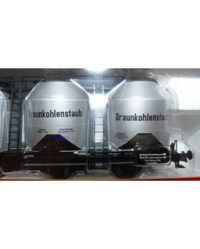 ROCO 47318,  wagon silo pour transport de lignite DR Neuf  BO