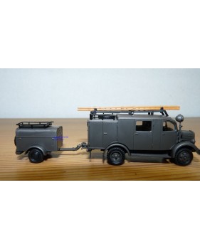 ROCO Minitanks 369, camion et motopompe MERCEDES BENZ L 1500 SLF8  Neuf BO 1/87 HO