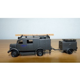 ROCO Minitanks 369, camion et motopompe MERCEDES BENZ L 1500 SLF8  Neuf BO 1/87 HO