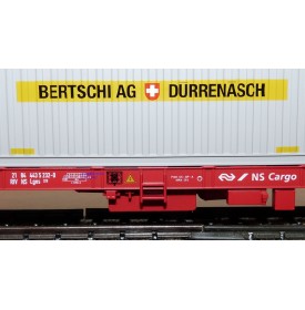 Märklin métal 4617 Wagon surbaissé EVS DB BO