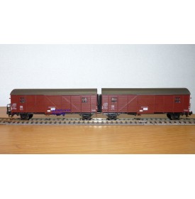 ROCO 4328,  couplage wagons couverts Gllmehs 37 DB BO