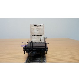 LILIPUT 212K, wagon plat pour charges lourdes type SSym 46 chargé d'une caisse en bois DB  BO