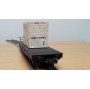 LILIPUT 212K, wagon plat pour charges lourdes type SSym 46 chargé d'une caisse en bois DB  BO