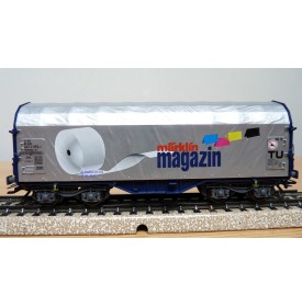 Märklin 47201 / 2001701, wagon bâché type Shimmns-tu718 Märklin Magazin 2001 DB  AG BO