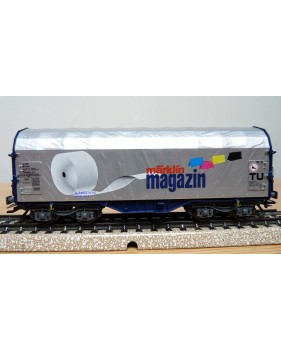 Märklin 47201 / 2001701, wagon bâché type Shimmns-tu718 Märklin Magazin 2001 DB  AG BO
