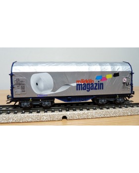 Märklin 47201 / 2001701, wagon bâché type Shimmns-tu718 Märklin Magazin 2001 DB  AG BO