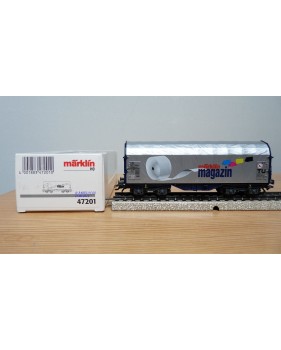 Märklin 47201 / 2001701, wagon bâché type Shimmns-tu718 Märklin Magazin 2001 DB  AG BO