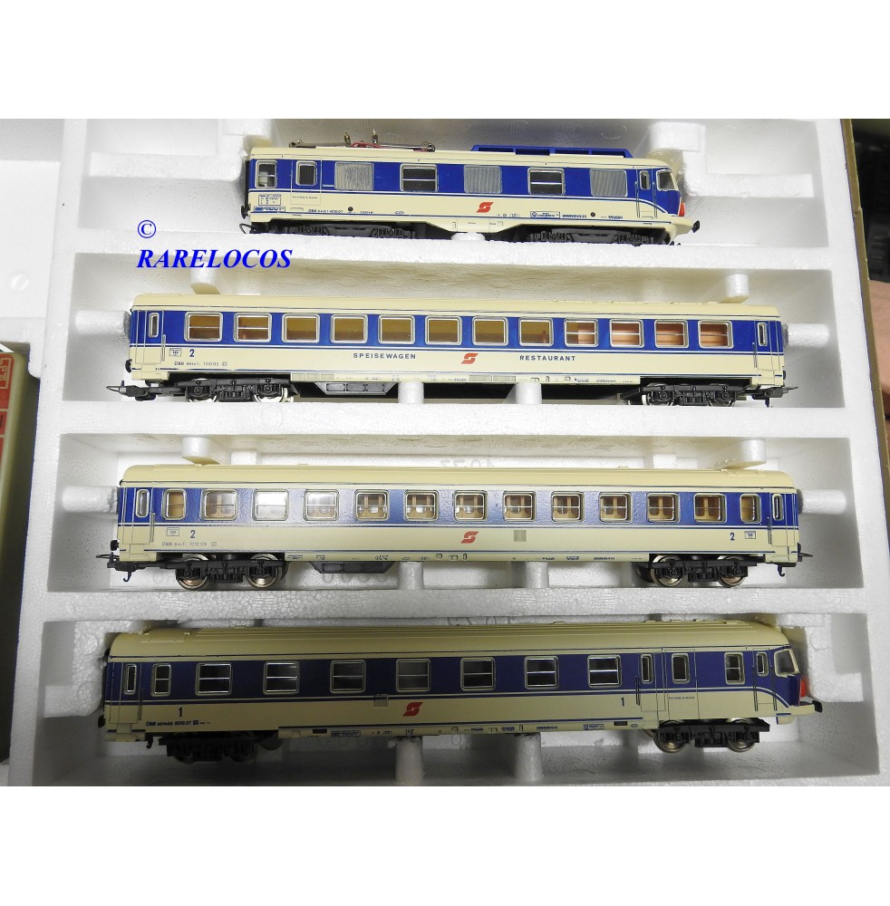 Lima H0 - Rame automotrice (4) - BB 67001 et 3 wagons, avec graffitis Lima H0 - Rame automotrice (4) - BB 67001 et 3 wagons, avec graffitis