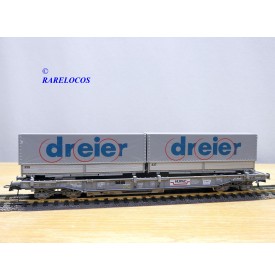Roco 46569 Remorque Porte container (Neu und originalverpackt) in Les