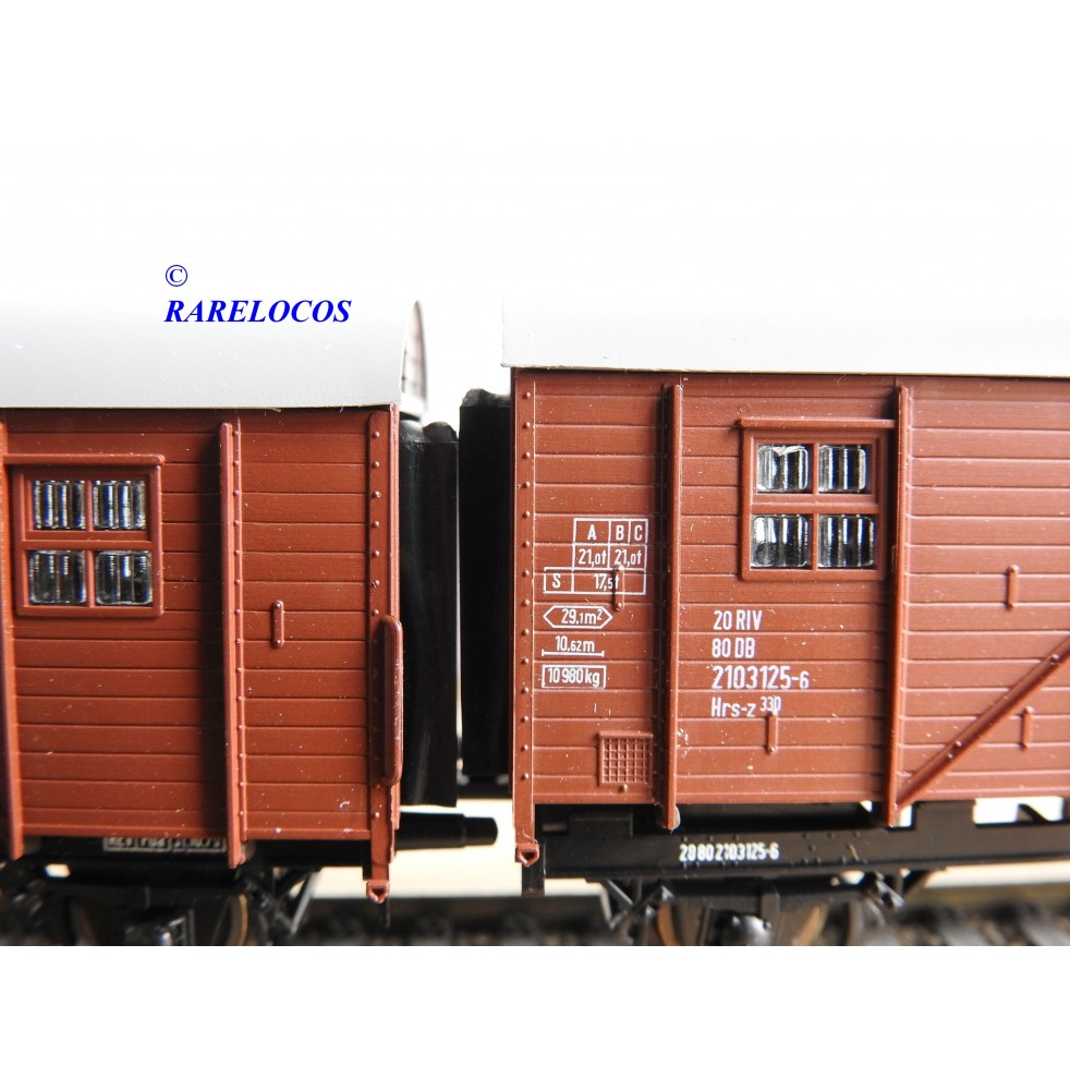 Couplage De Wagons à Ballast R37 HO - PLM, EP II, Neuf En Boîte