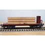 LILIPUT 20600, wagon plat à guérite chargé de  bois DB  BO