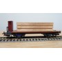 LILIPUT 20600, wagon plat à guérite chargé de  bois DB  BO