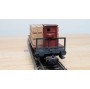 LILIPUT 20600, wagon plat à guérite chargé de  bois DB  BO