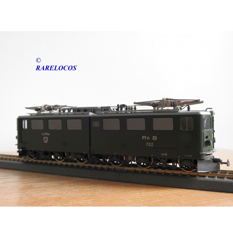 2 Voitures Miniatures Bemo HOm - RhB 3060 + 3254 - état Neuf