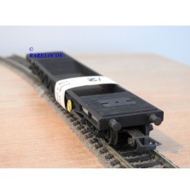 POCHER / RIVAROSSI WAGON PLAT A BOGIES Poz 698 005 + REMORQUE AGIP