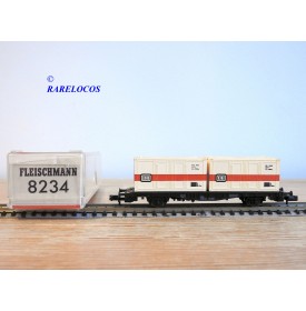 Coffret Fleischmann 2 Wagons Porte-conteneurs – 99 5246 – Échelle HO – Neuf