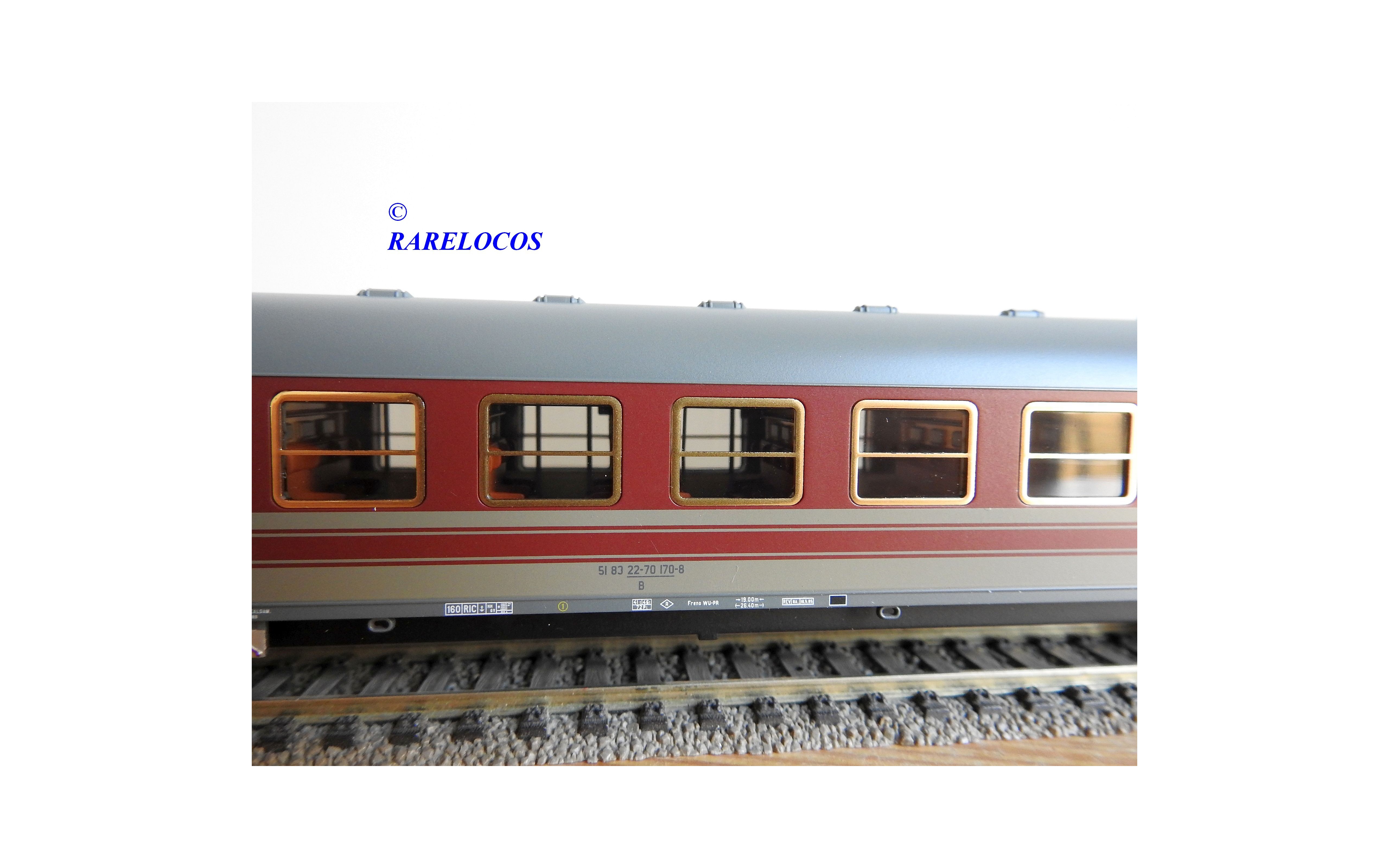 Voiture Couchettes 2e Classe Type X 68 Rouge - ACME 16006/205.2 - Échelle HO - NEUF Et RARE