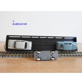WAGON PORTE AUTOS HZF DEUX ESSIEUX MARQUE VB REF 67 SNCF