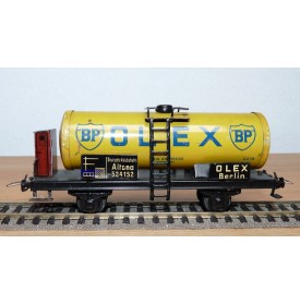 TRIX EXPRESS  20 / 78 O, grand wagon citerne à guérite BP OLEX DR