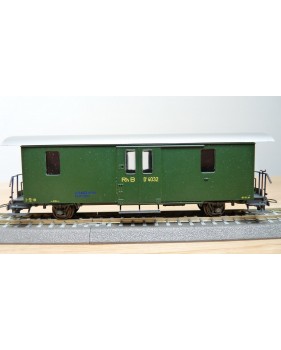 Voiture métallique à portes centrales AB 1157 Rhb BO