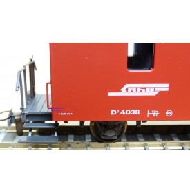 Voiture métallique à portes centrales AB 1157 Rhb BO