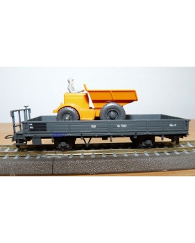 BEMO 2257 102, wagon plat type Kk N° Kk 7322 et dumper RhB  BO