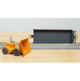 BEMO 2257 102, wagon plat type Kk N° Kk 7322 et dumper RhB  BO