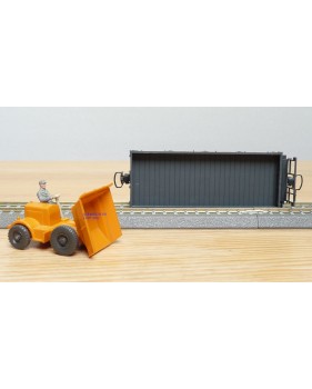 BEMO 2257 102, wagon plat type Kk N° Kk 7322 et dumper RhB  BO