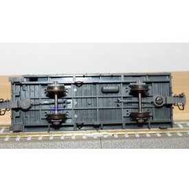 BEMO 2257 102, wagon plat type Kk N° Kk 7322 et dumper RhB  BO