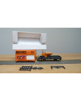 BEMO 2257 102, wagon plat type Kk N° Kk 7322 et dumper RhB  BO