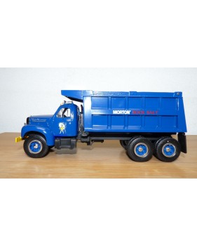 FIRST GEAR 19-2057, camion benne MACK B-61 MORTON ROCK SALT  1960 Neuf  BO 1/34