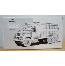 FIRST GEAR 19-2057, camion benne MACK B-61 MORTON ROCK SALT  1960 Neuf  BO 1/34