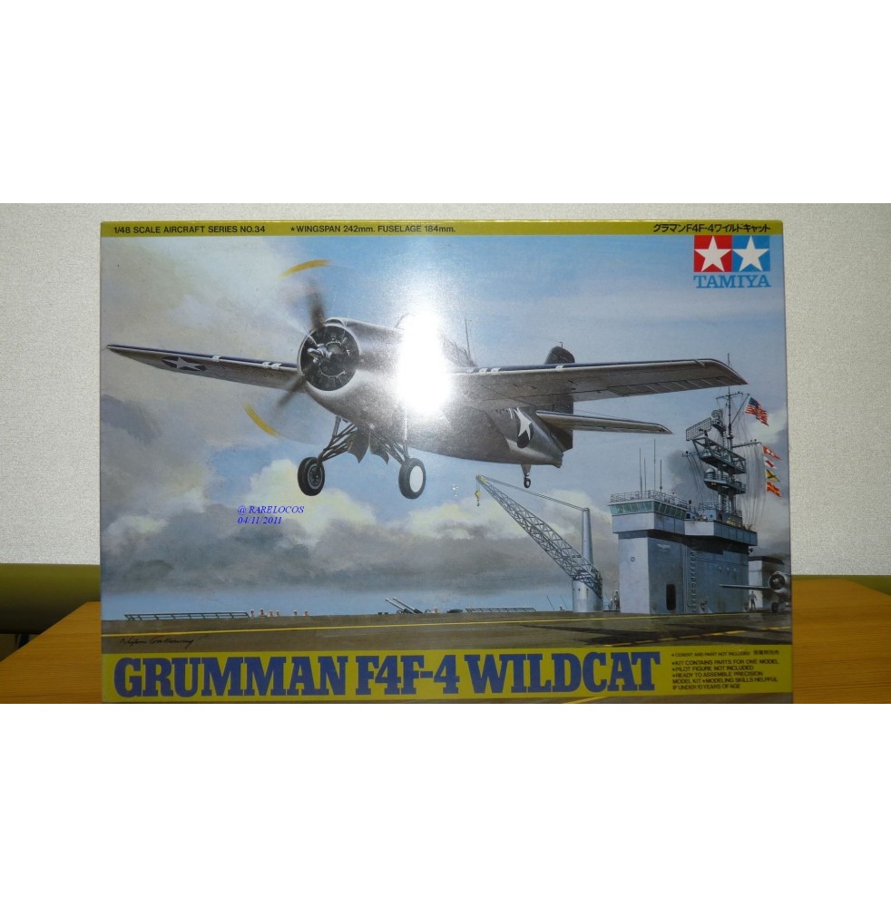 TAMIYA 61034 GRUMMAN F4F-4 WILDCAT neuf BO 1/48 