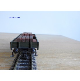Wagon Grue FLEISCHMANN Avec Deux Wagons Plats - Réf 5595-5202-5596, époque 3