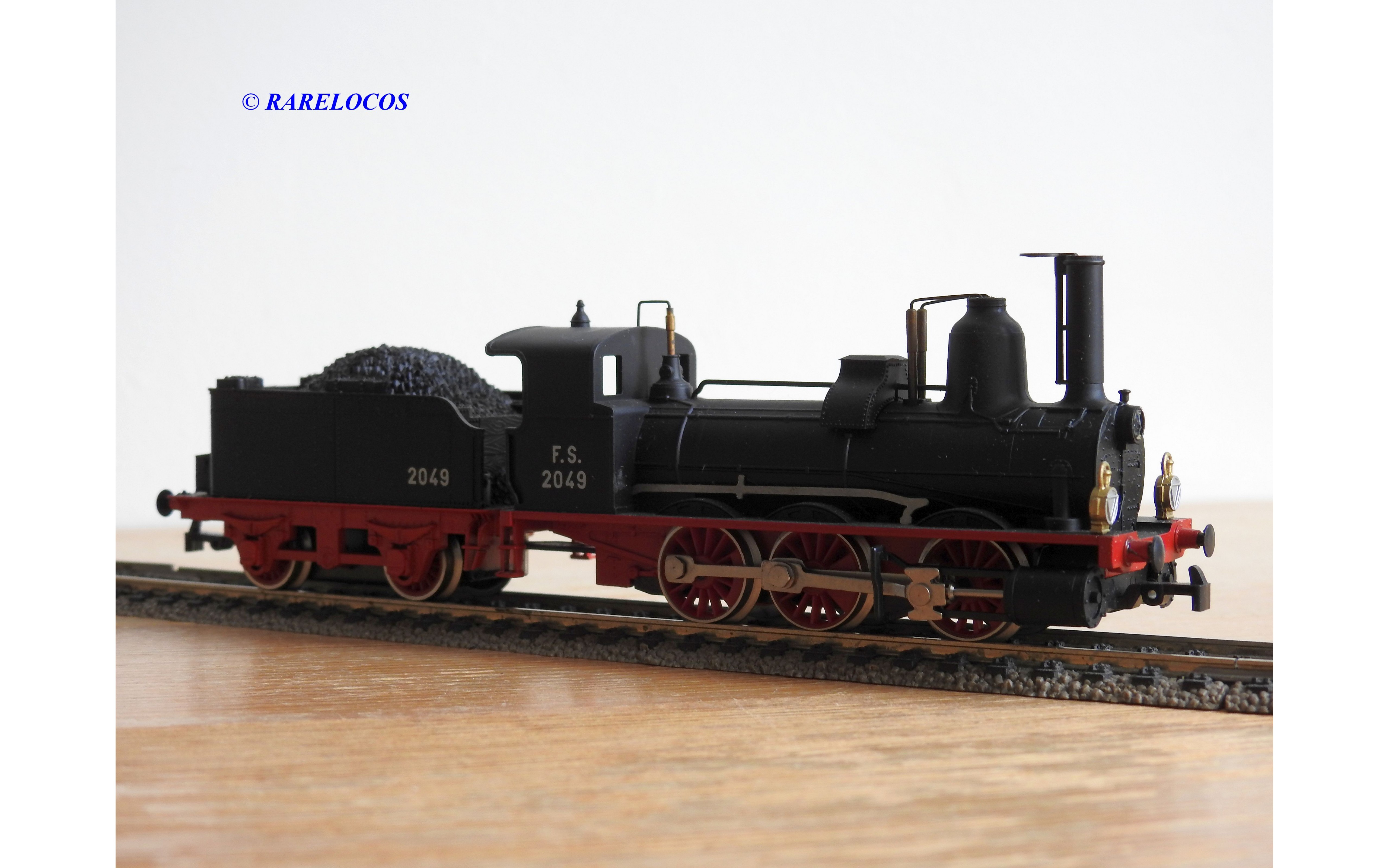 Locomotive Vapeur Rivarossi 030 GR 851-121 FS - échelle HO, Ref 11124, Neuve En Boîte