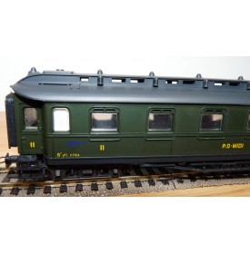 LILIPUT ancien 201 wagon plat chargé de 4 conteneurs ( cadres)  NS  BO