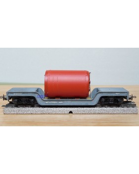 TRIX EXPRESS  489 . 8, wagon surbaissé pour charges lourdes Weltrol