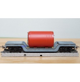TRIX EXPRESS  489 . 8, wagon surbaissé pour charges lourdes Weltrol