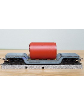 TRIX EXPRESS  489 . 8, wagon surbaissé pour charges lourdes Weltrol